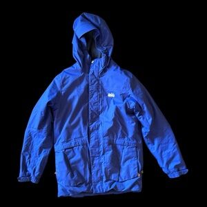 REI Kids Bright Blue Fleece Lined Jacket